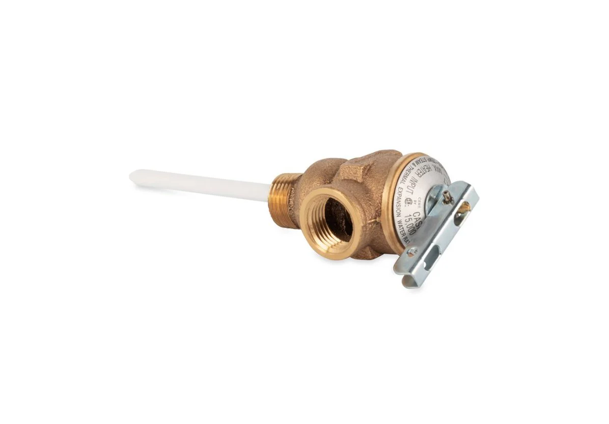 Camco 10423 T&P Valve 1/2" - w/4" Probe Coated, 150psi