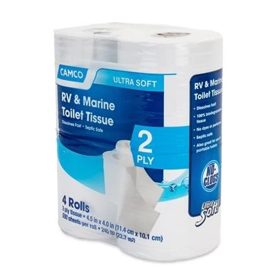 Camco 40274 TST 2-Ply Toilet Tissue, Case of 4 Packs - Image 3