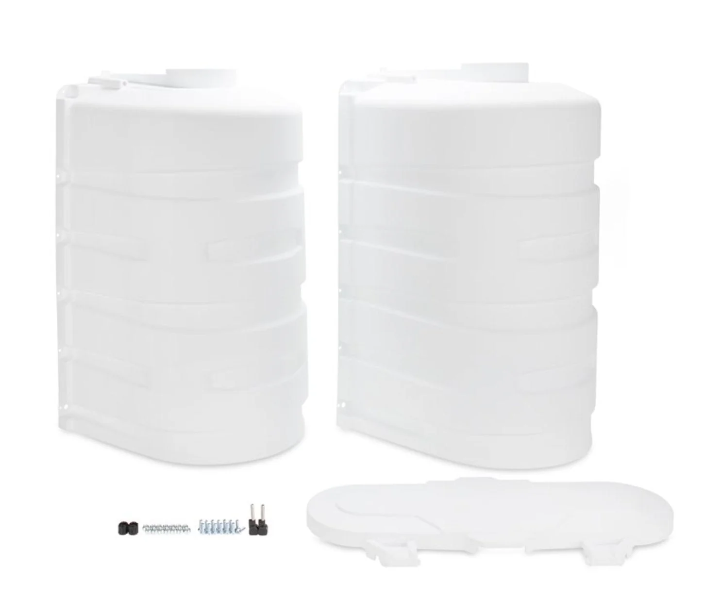Camco 50513 Double Propane Tank Cover (30 lb. Tanks) - White - Image 3