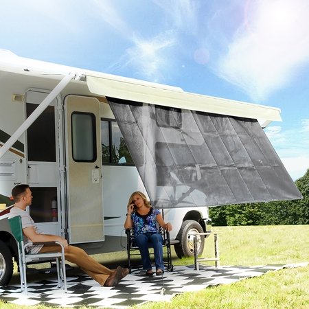 Camco 51456 - RV Awning Shade Kit - 54"x 180", Blue