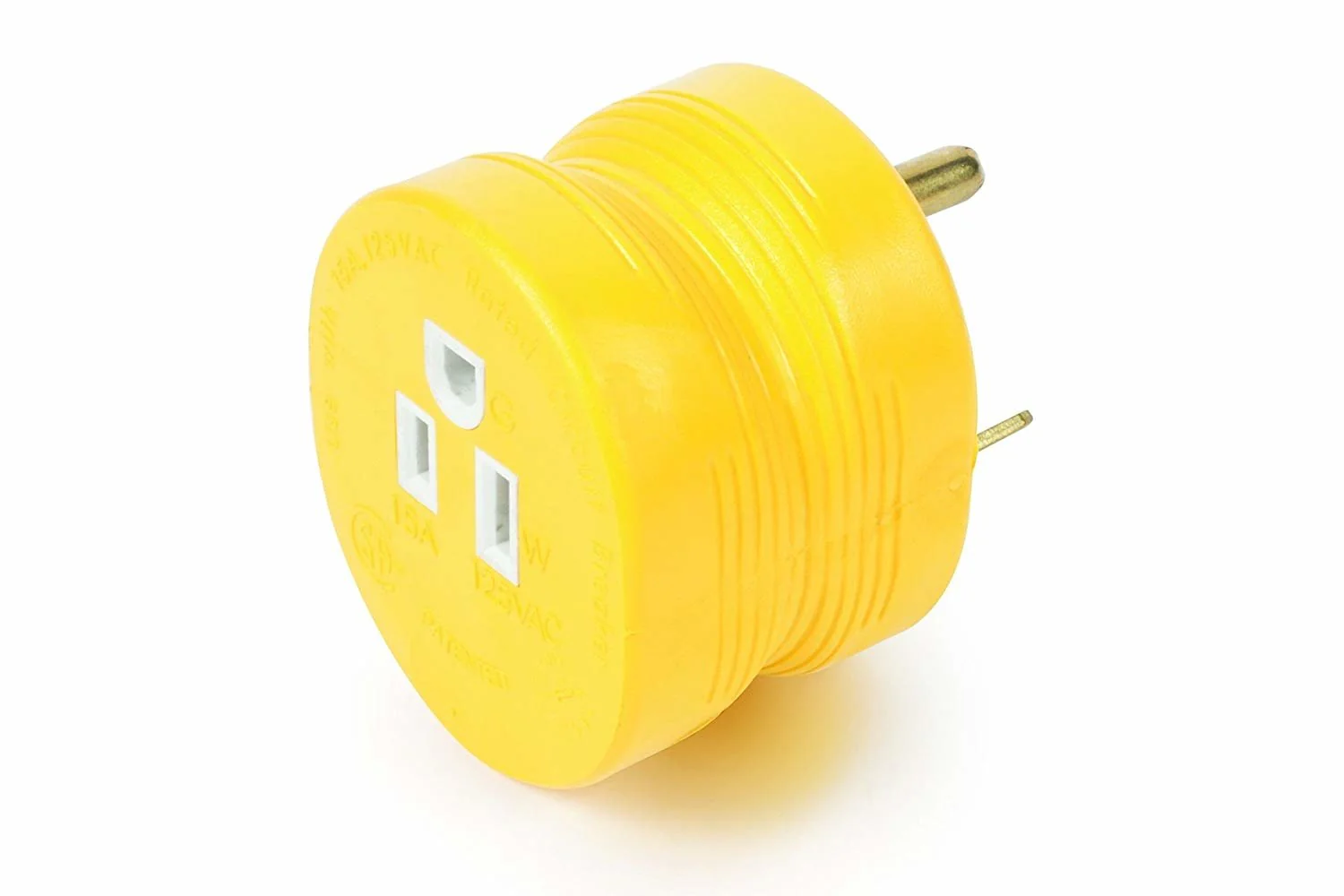 Camco 55233 30AM/15AF Power Grip Adapter - 125V/1875W - Image 2