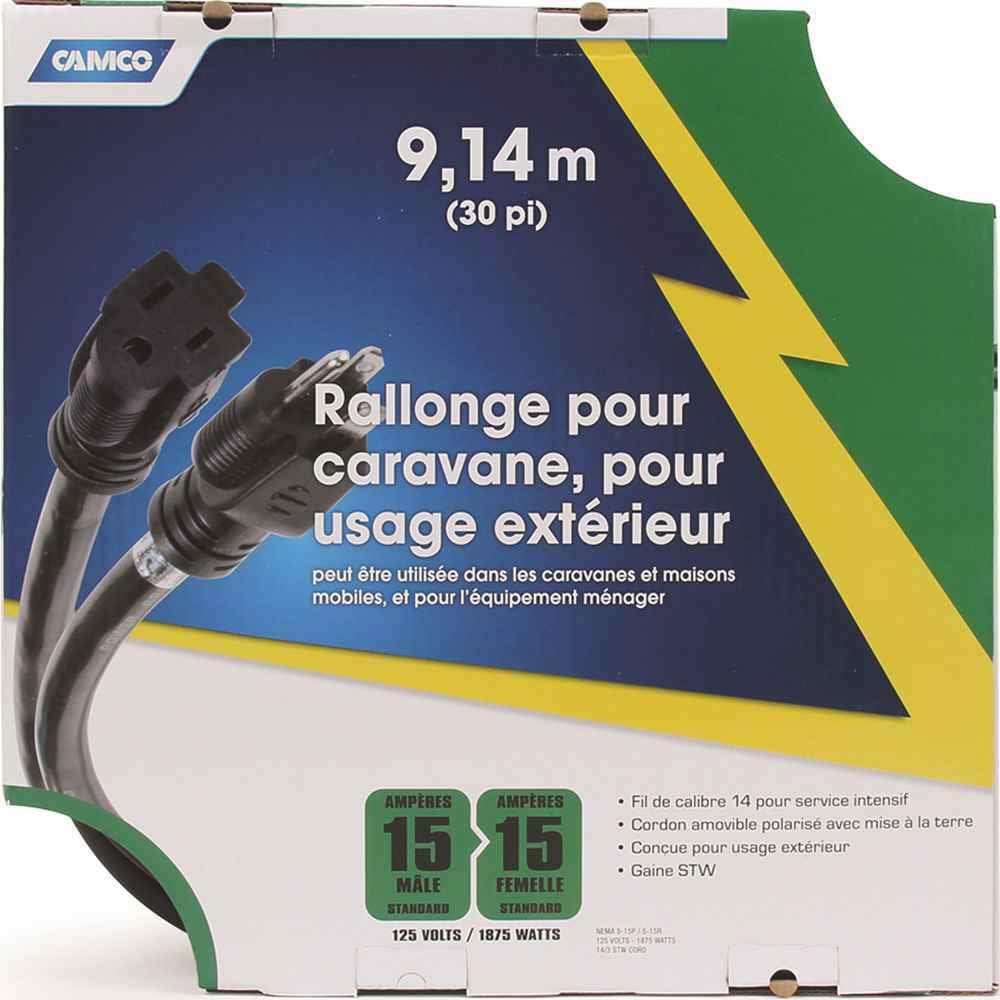 30 Feet 15 Amp Outdoor Extension Cord, 14-Gauge - Image 2