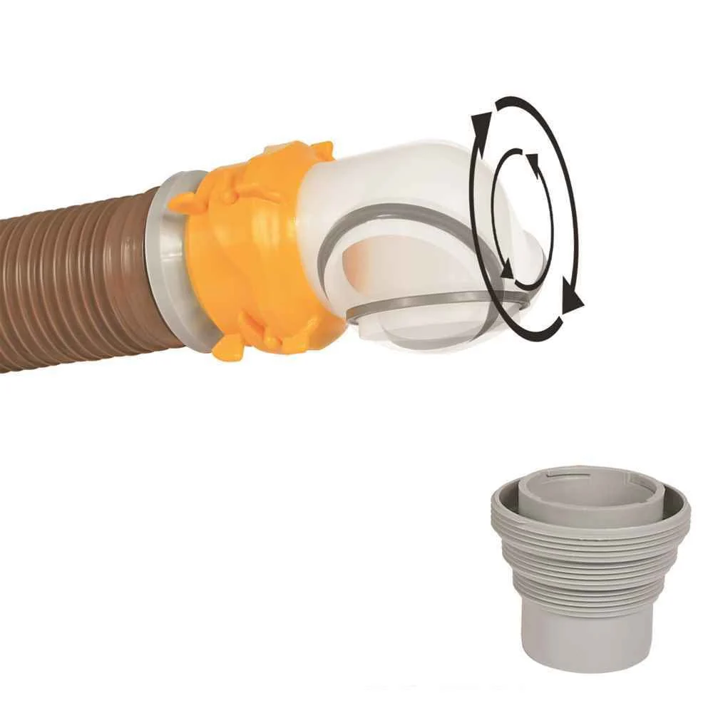 4-in-1 Sewer Revolution Swivel Bayonet Elbow and 4 in 1 Adapter