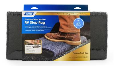 Camco 42962 Entry Step Rug (17.5" x 18") - Black