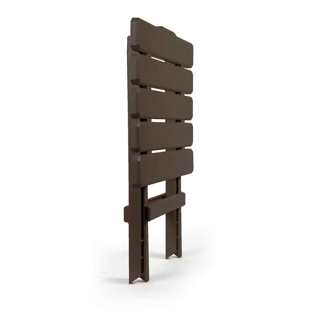 Mocha Large Adirondack Portable Outdoor Folding Side Table - Image 2