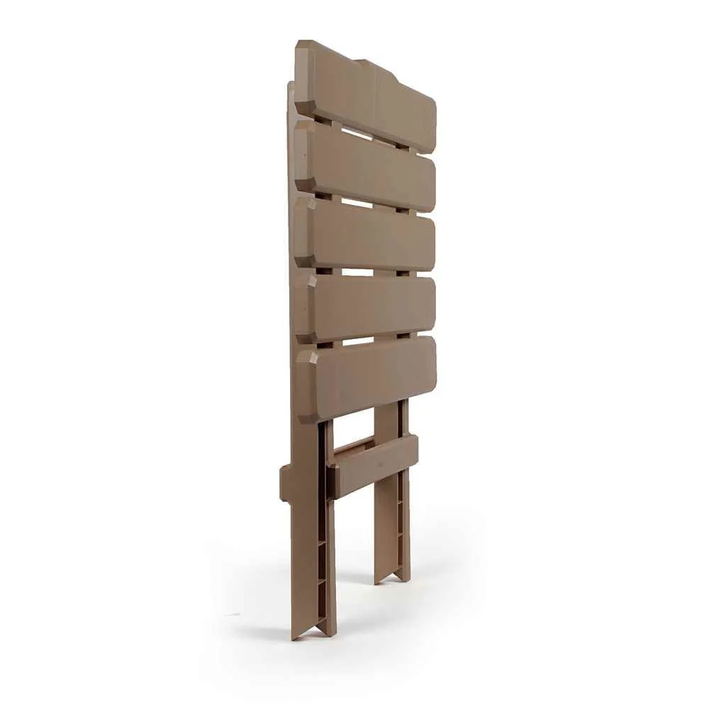 Taupe Large Adirondack Portable Outdoor Folding Side Table