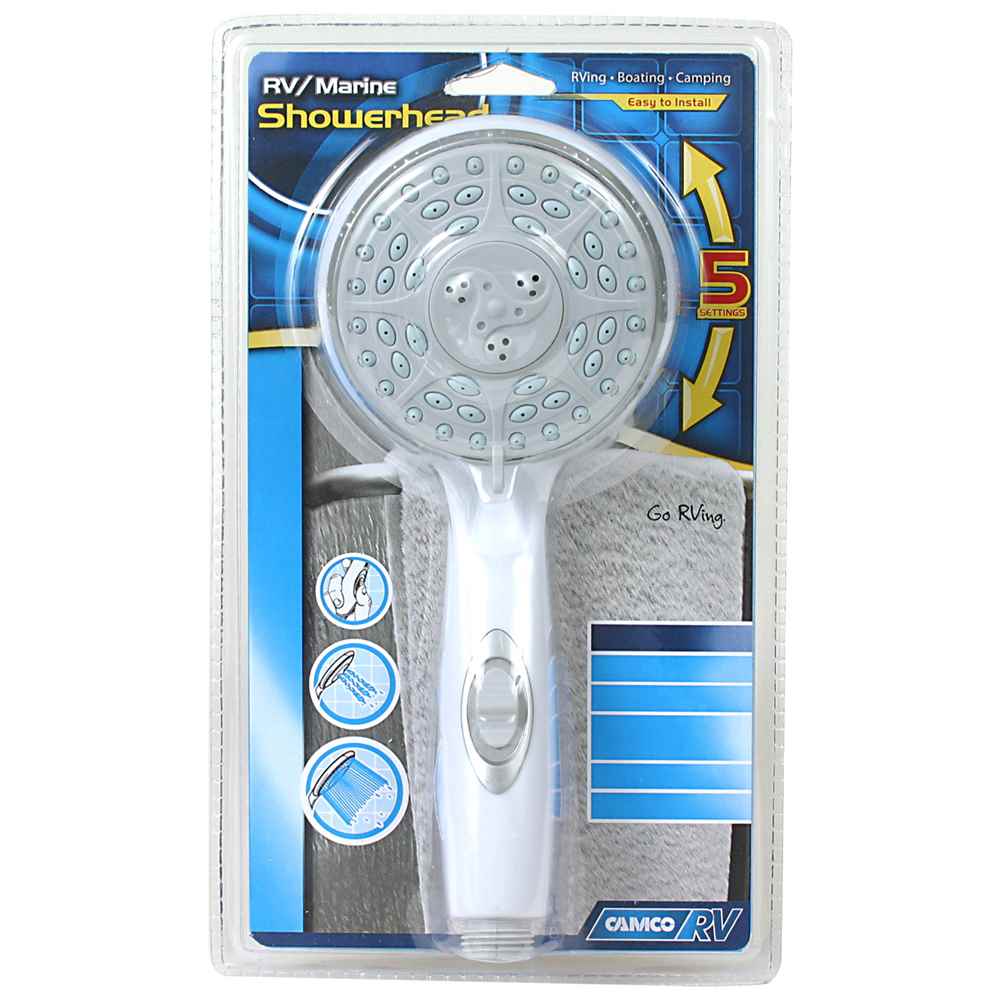 Shower Head with On/Off Switch (White)