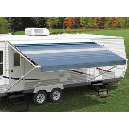 Carefree RV EA168E00 Fiesta Springload Awning Awning Ocean Blue Stripe 16'