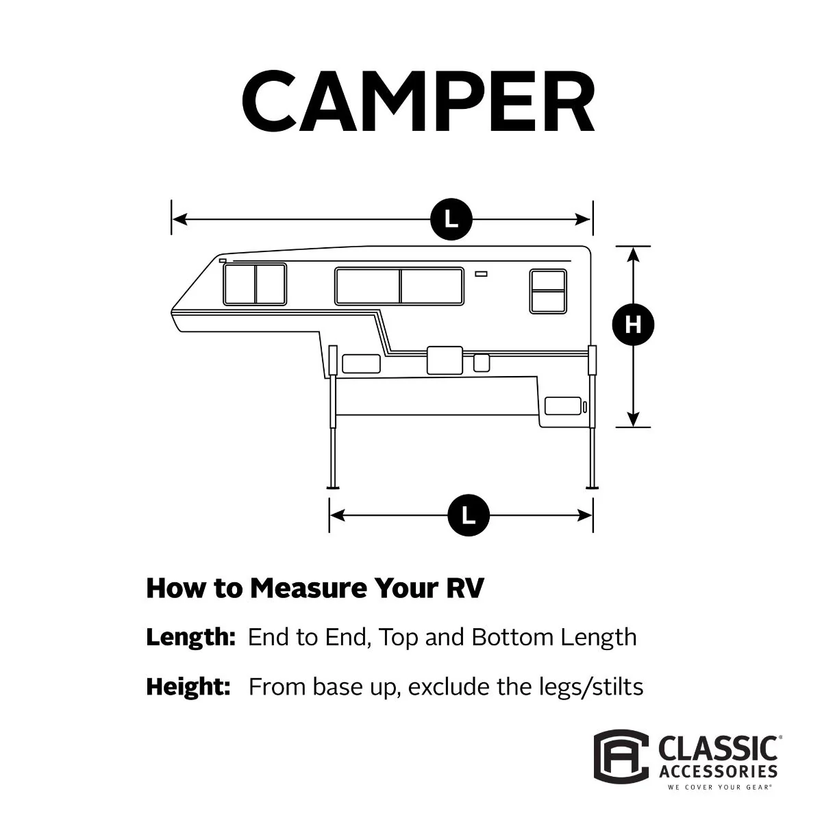 Classic Accessories 96301001RT PolyPro 3 Truck Camper Cover 6-8' - Image 3