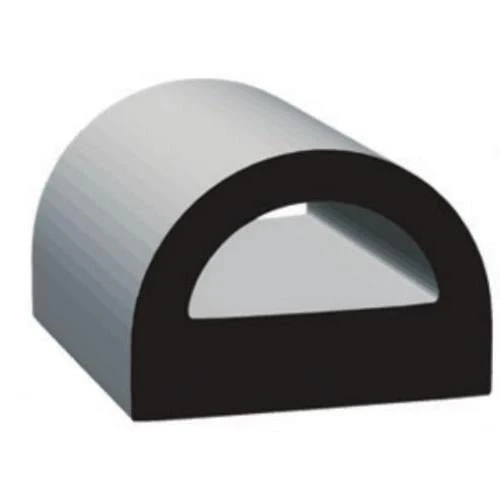 D-Type Slide Out Seal .562 X .75 "D", EPDM, W/ST, BLK