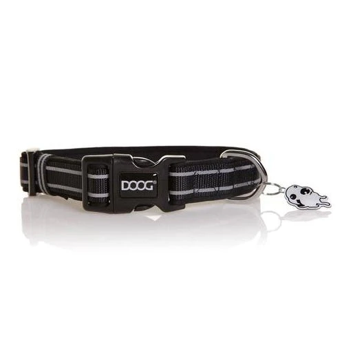 COLLAR BLK REFLCT STRI SM