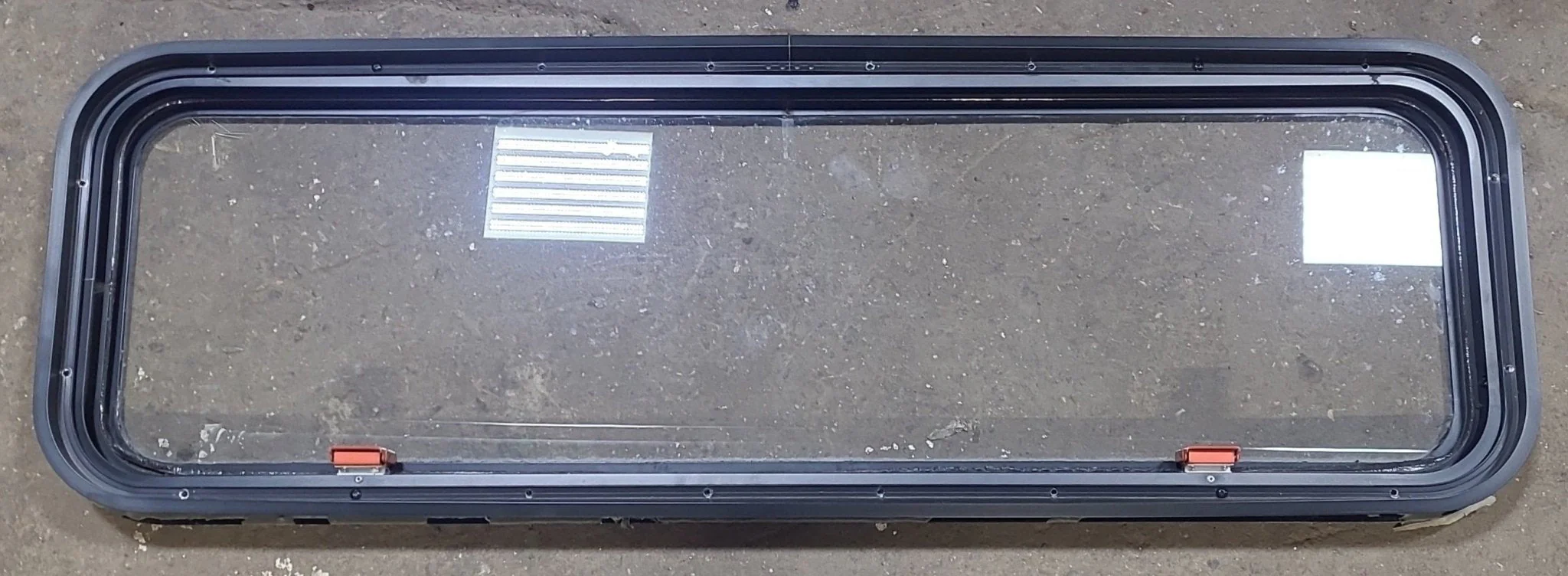 Black Radius Emergency Opening Window : 48 1/4" W X 15" H X 1 7/8" D - Image 4