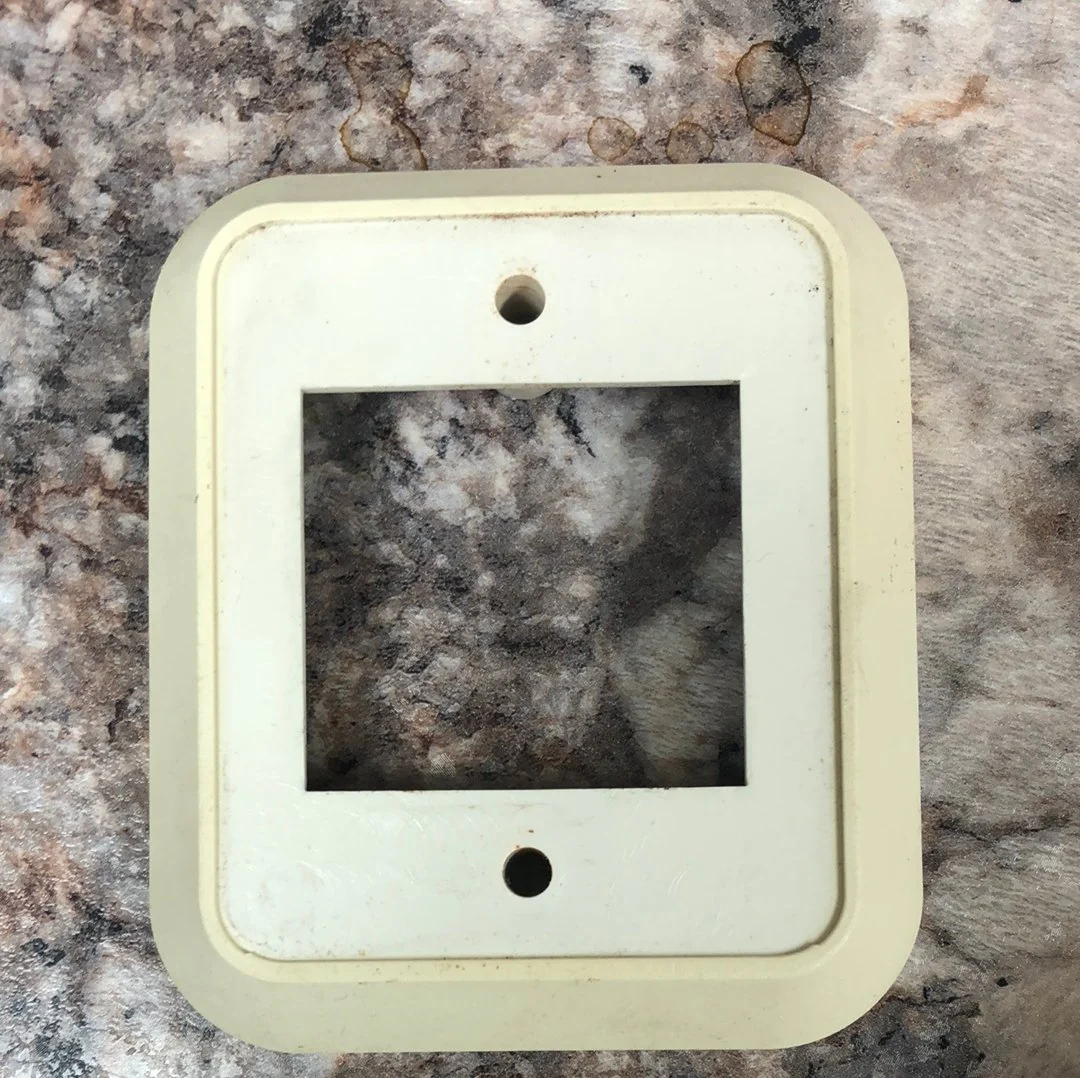 Used 12v RV Double Light Switch wall plate / faceplate cover - Image 2