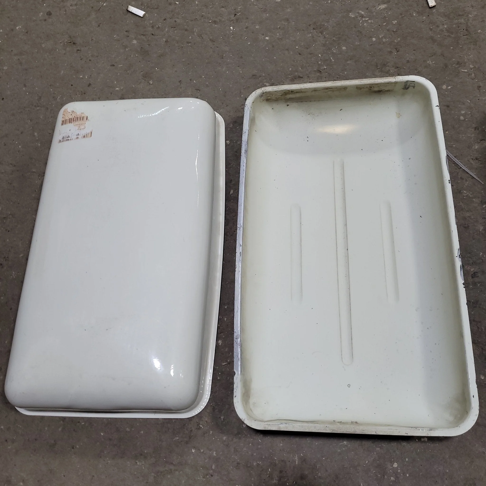 Used Metal Retro Off White Fridge Roof Vent