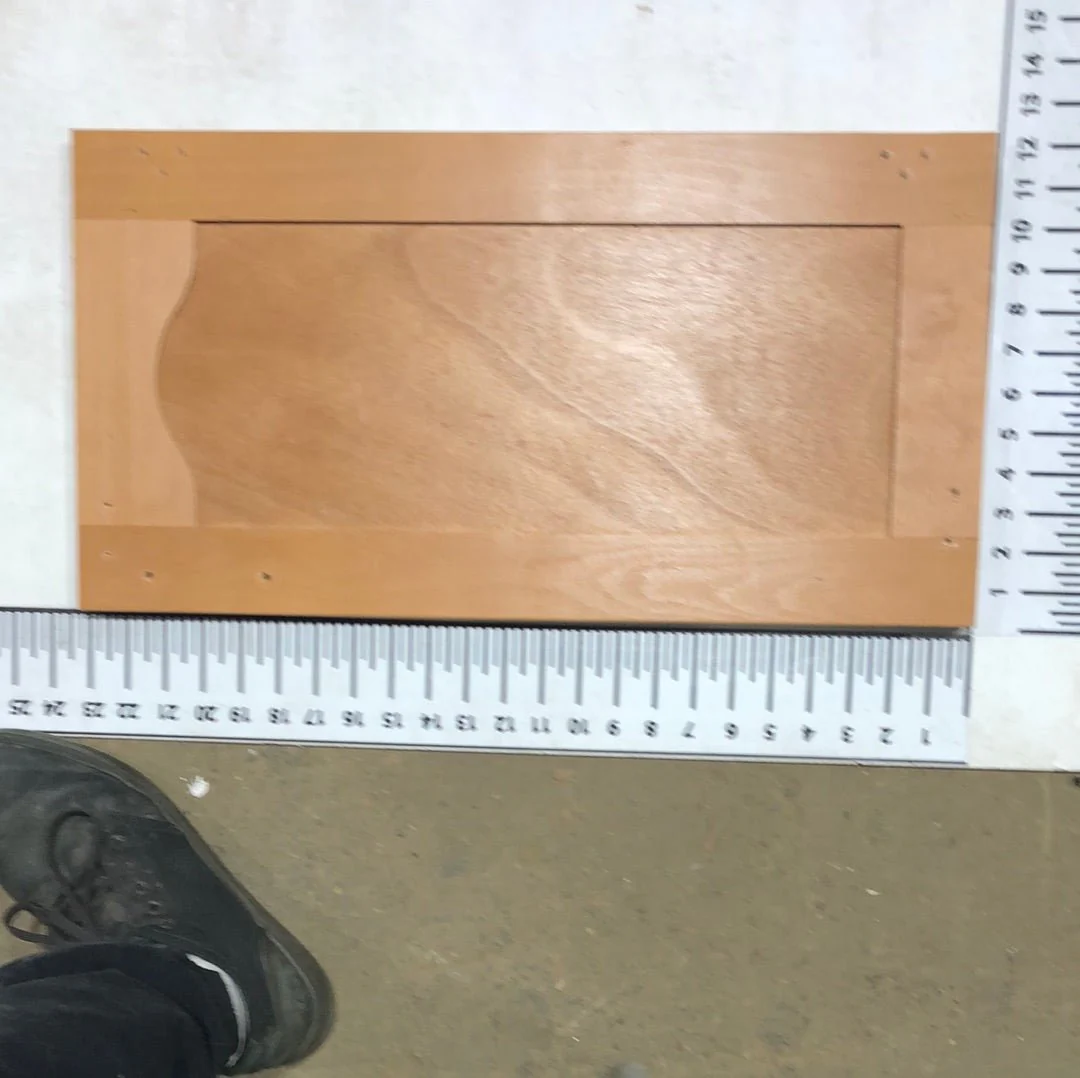 Used RV Cupboard/ Cabinet Door 23" H X 12" W X 3/4" D - Image 3