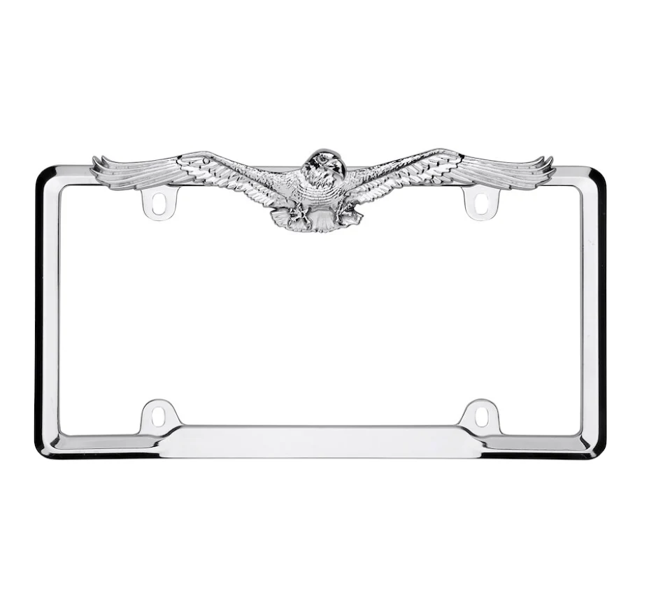 Eagle License Plate Frame - Chrome