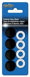FASTENER CAPS, BLACK