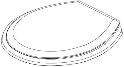 Dometic 310/ 311 Series Toilet Seat - Round Slow Close Bone With Cover - 385312076