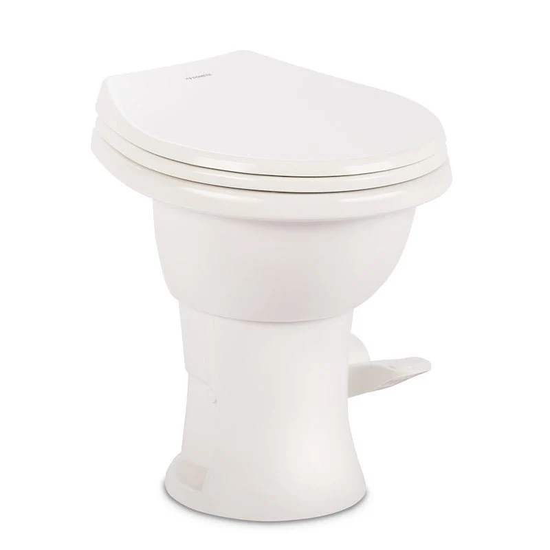 Dometic 410 Series Toilet Standard Profile White Porcelain with Pedal Flush Control 9610008259