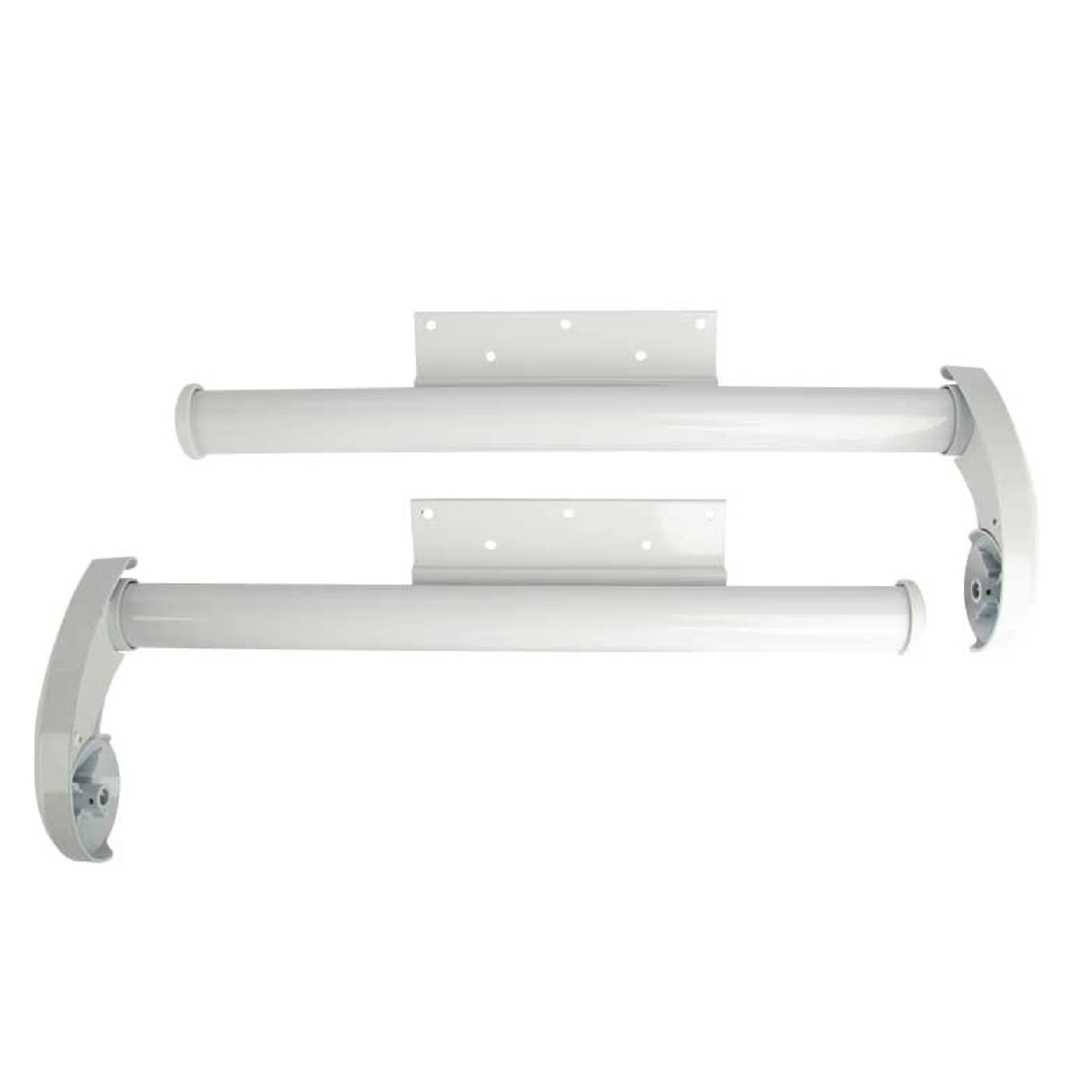 Dometic Slide Topper Awning Brackets, Tall, 45 Degree, Polar White - 9800018.401B