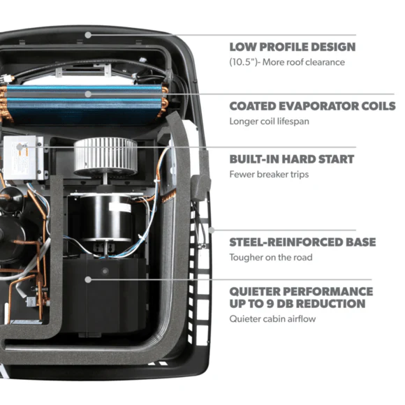 Dometic FJX5557EHPWHCS FreshJet 5 Air Conditioner 15K BTU W/ HP - White - Image 5