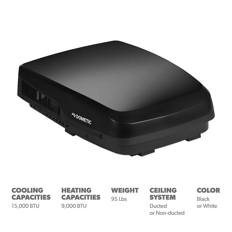 Dometic FreshJet 5 Air Conditioner 15K BTU W/ HP, Black - FJX5557EHPBKCS - Image 3