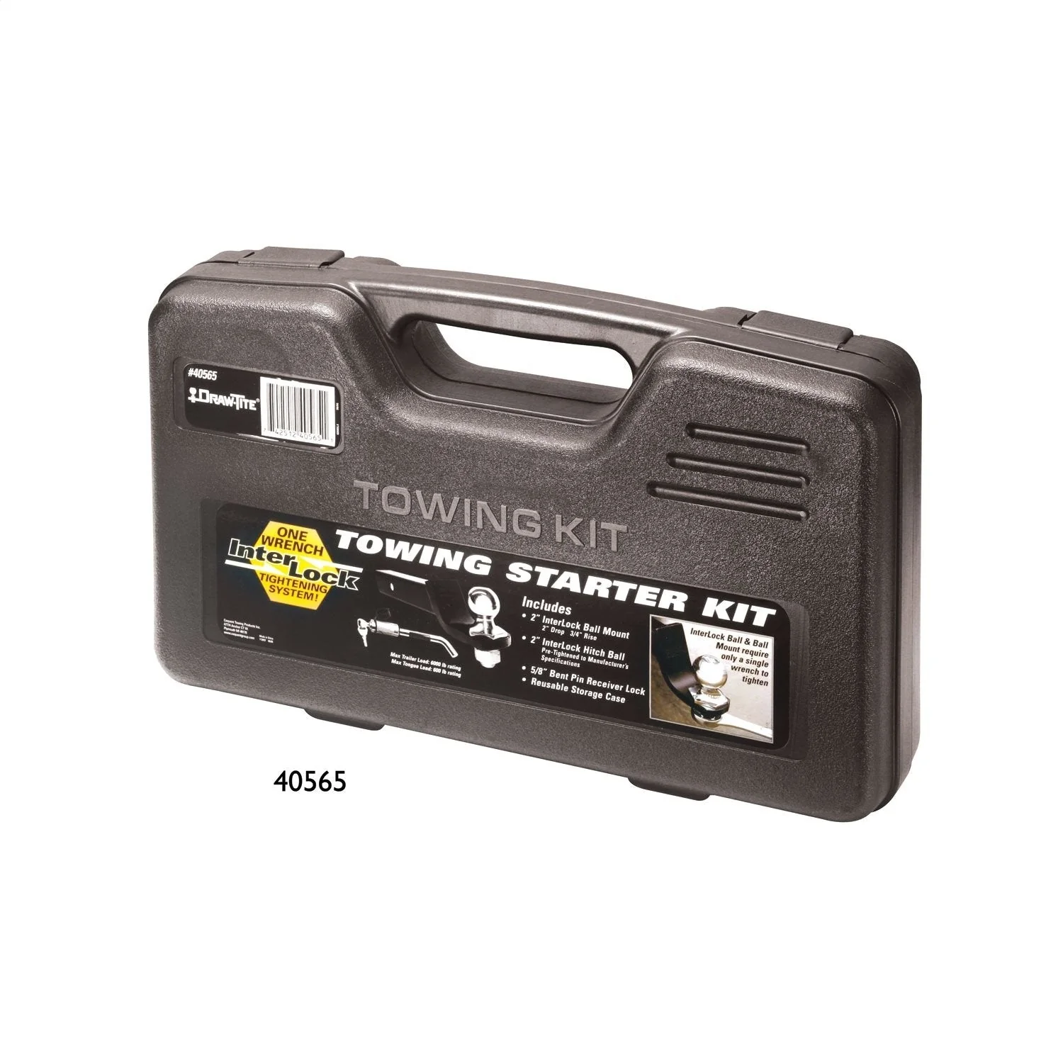 Draw-Tite 40565 - Interlock, Trailer Hitch Ball Mount Starter Kit, 6,000 lbs. Capacity, Fits 2 in. Receiver, 2 in. Drop, Black - Image 2