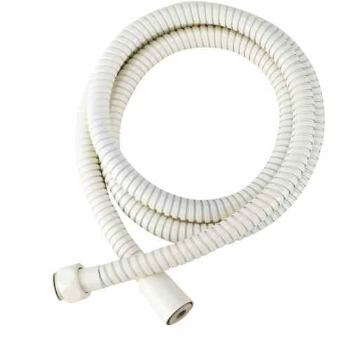 60" Stainless Steel RV Shower Hose Bisque Parchment