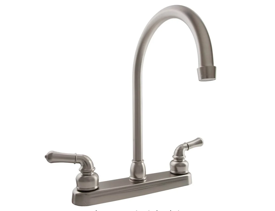 Dura Faucet DF-PK330HC-SN Hi-Rise Kitchen Faucet, Satin Nickel
