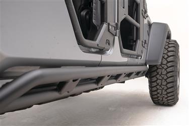 Fab Fours JT20-G1850-1 Rock Slider Rocker Panel Guard, Powder Coated, Black