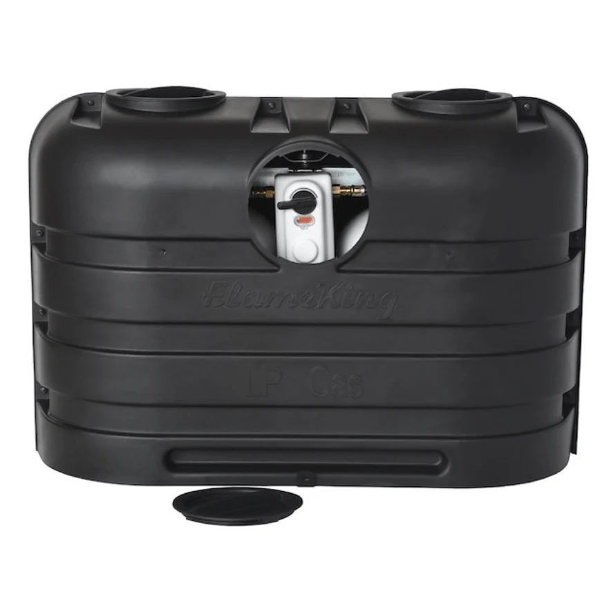 Flame King YSN-PCC-RV For Dual 20 Pound Cylinder Propane Tank Cover - Black