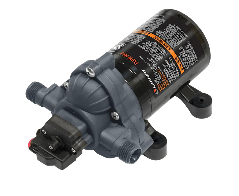 Lippert Components 689052 Flow-Max 12V Fresh Water Pump 45PSI/3.2GPM