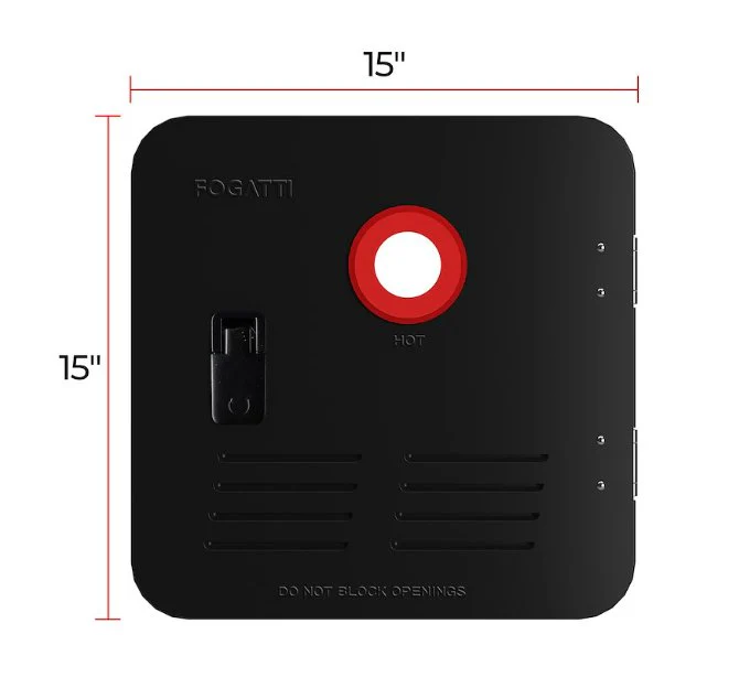 Fogatti FSBD-1515/BLACK Water Heater Access Door (For InstaShower6/8 Plus/8 Pro), Black - Image 2