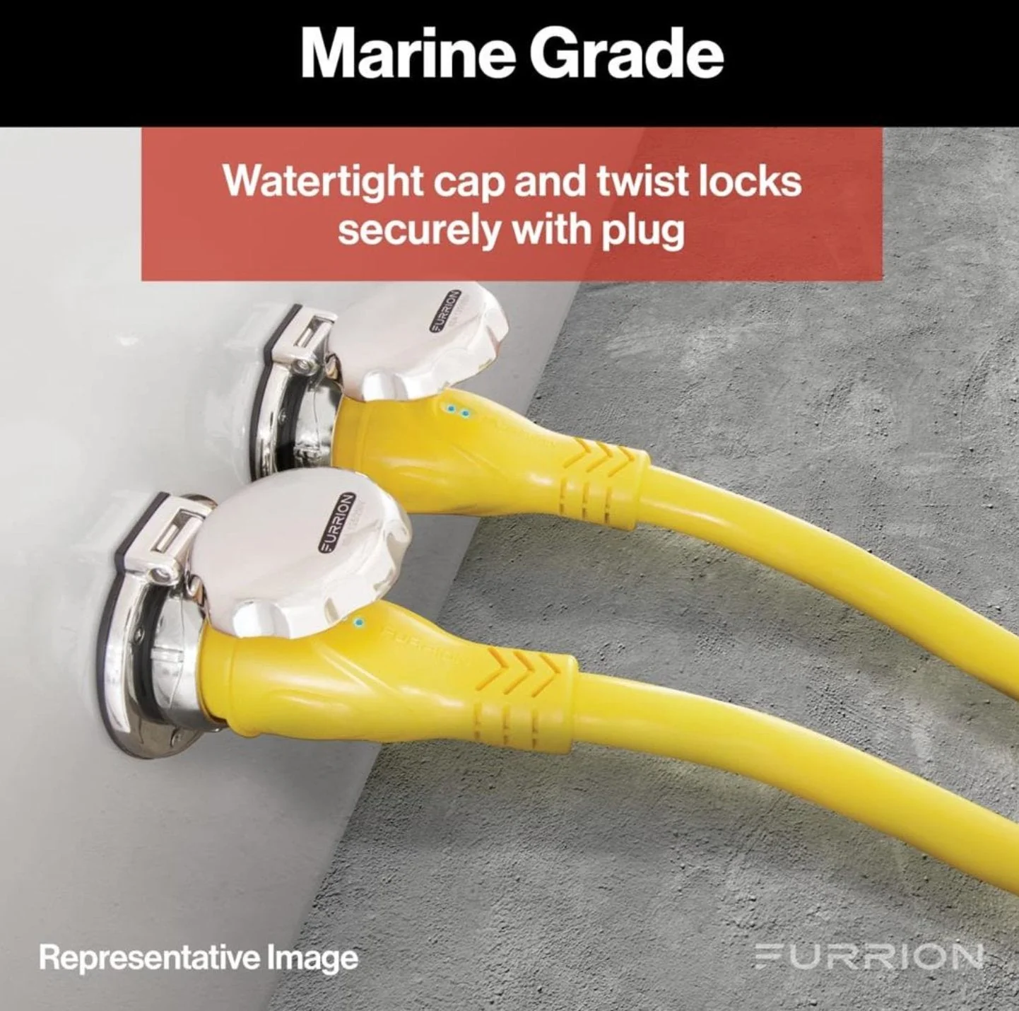 Furrion F12SB-AM 12V Weatherproof Marine Receptacle - Image 3