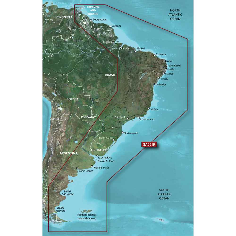 Garmin 010-C1062-00 BlueChart g3 Vision HD - VSA001R - South America East Coast - microSD /SD
