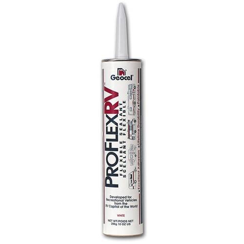 Geocel Roof Sealant - PRO FLEX ® RV - White - 10 Ounce Cartridge; Single - GC28901