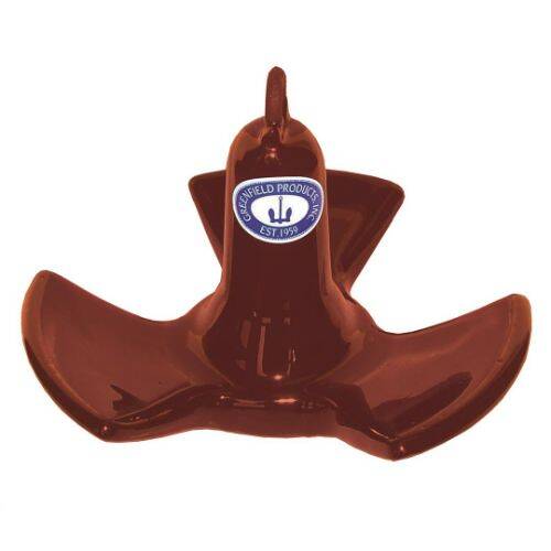 GREENFIELD Boat Anchor River Tri-Fluke Style - Holds Up To 18 F Length Boat - 516-RD