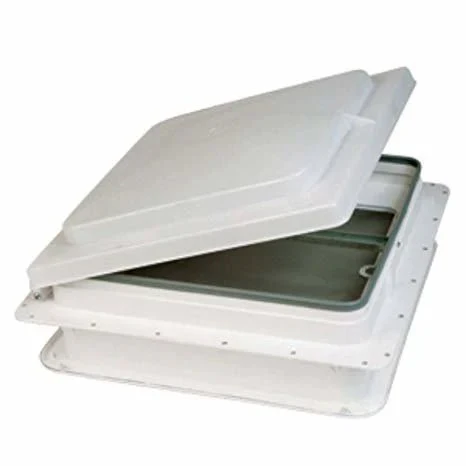 Heng's Industries 71311A-C1G1 Roof Vent 14" x 14" Manual Opening, White