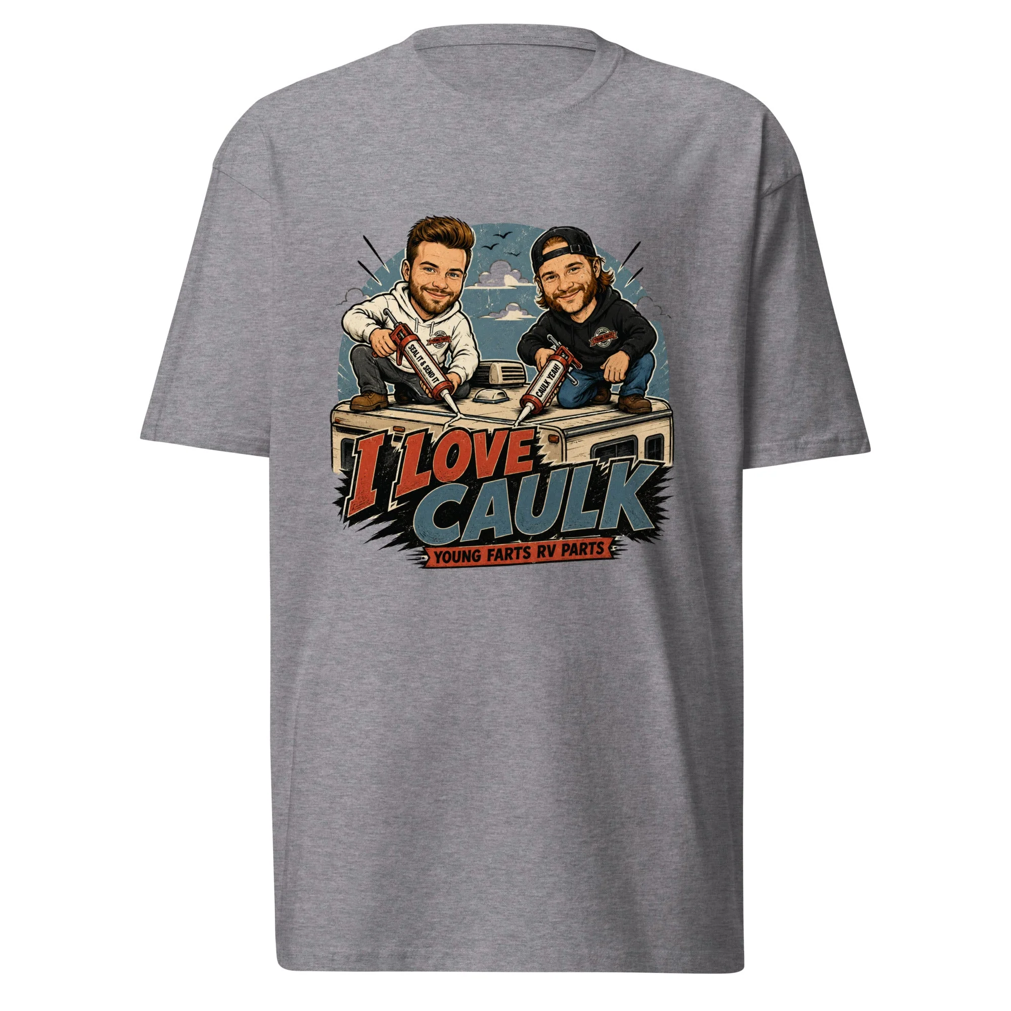 I Love Caulk T-Shirt - Image 4