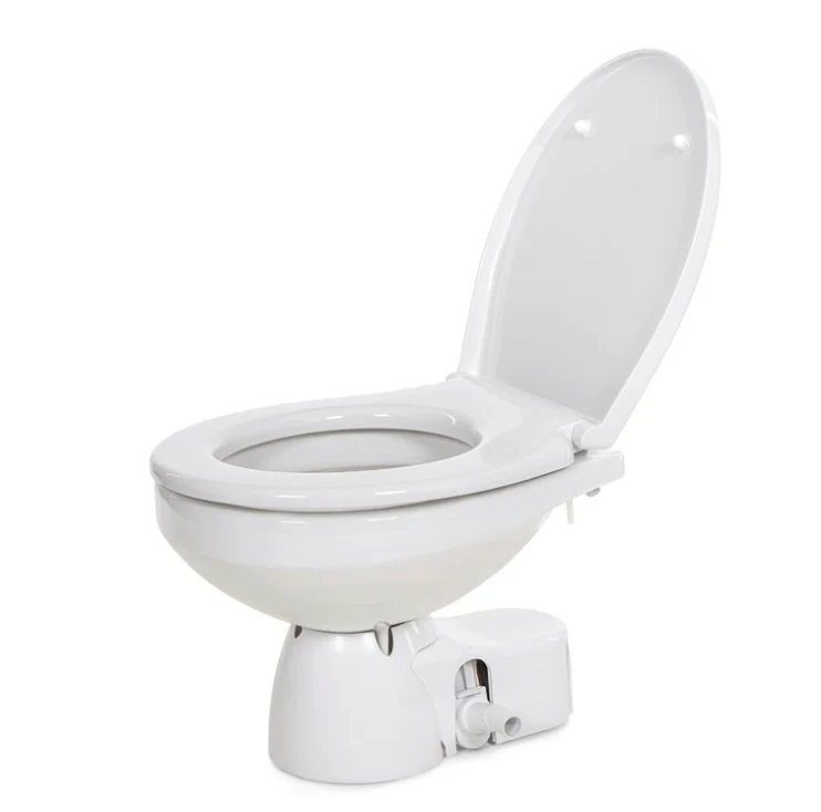 Jabsco 38045-4192 Quiet Flush E2 Rotatable Base Electric Flush Toilet, White Composite - Image 2
