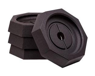 Jack Pad SnapPad EQ8SP4 EQ Octagon, Rubber, Fits 10" Octagon Jack Foot, Black, 13-1/4" Diameter