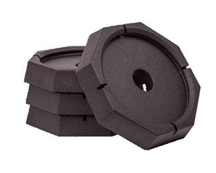 Jack Pad SnapPad XTRSP4 Xtra, Rubber, Fits 9" Round Jack Foot, Black, 11" Diameter