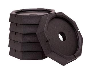 Jack Pad SnapPad XTRSP6 Xtra, Rubber, Fits 9" Round Jack Foot, Black, 11" Diameter