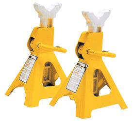 Jack Stand Performance Tool W41021 2 Ton Capacity, Ratchet Style, 6-11/16" x 6-15/16" Base, 10-3/4" Minimum Height, 16-3/4" Maximum Height