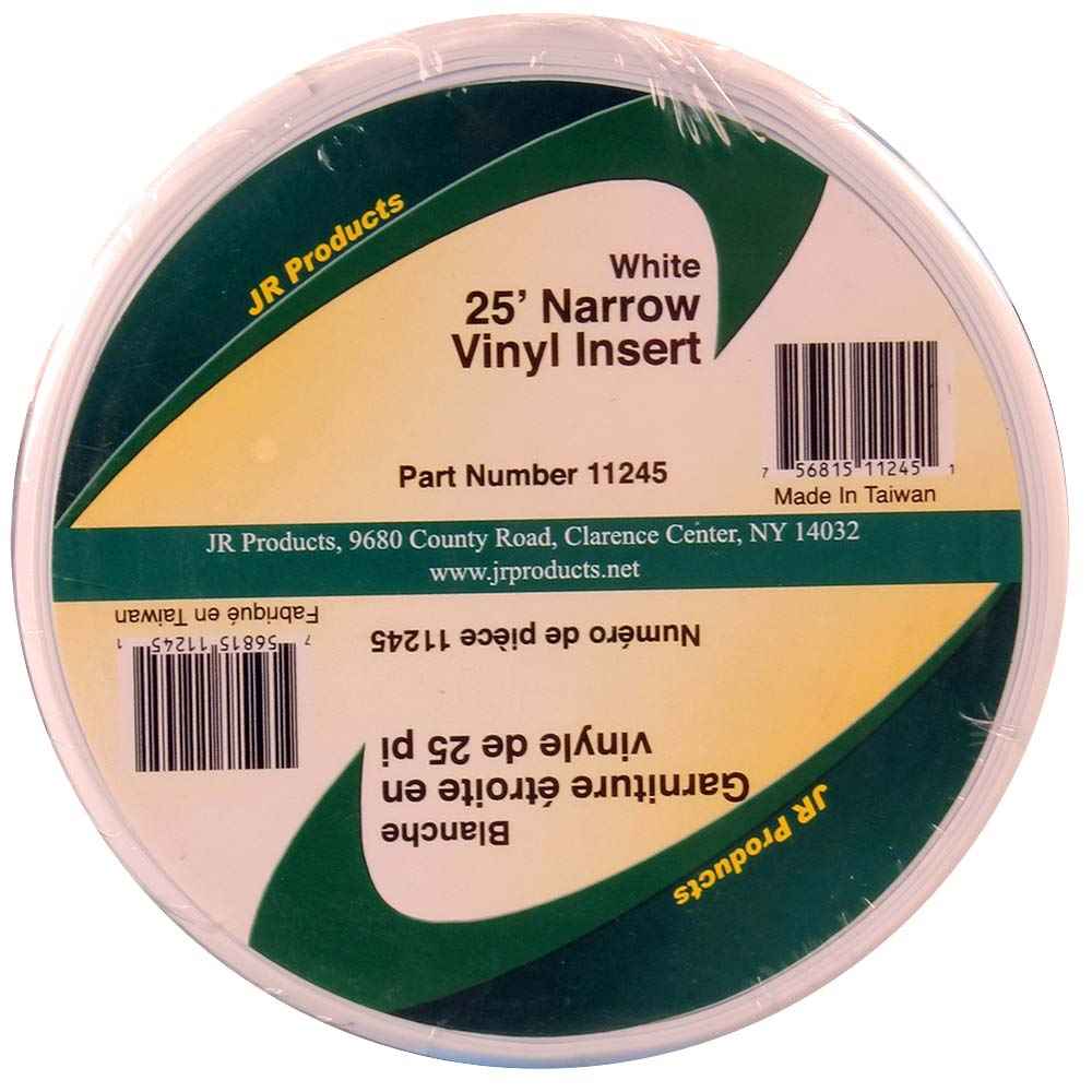 25' Narrow Vinyl Insert - White