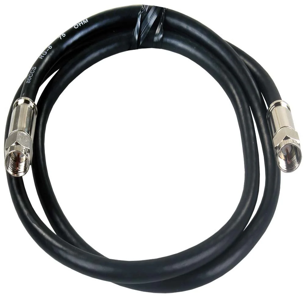 JR Products 47945 3' RG-6 Coax w/Complete Ends