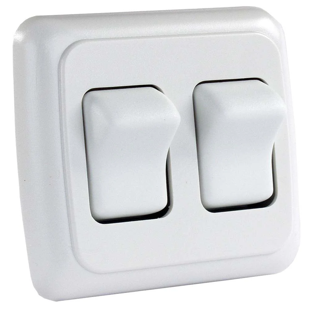 Double Switch Assembly w/Bezel