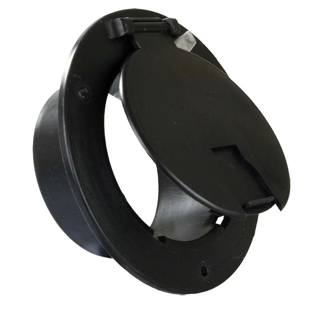 JR Products 541-B-3-A Electrical Cable Hatch - Black