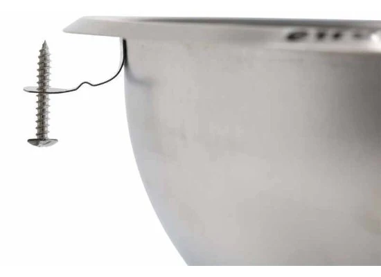 LaSalle Bristol 13TF0105 10" Round Stainless Steel Sink - Image 3