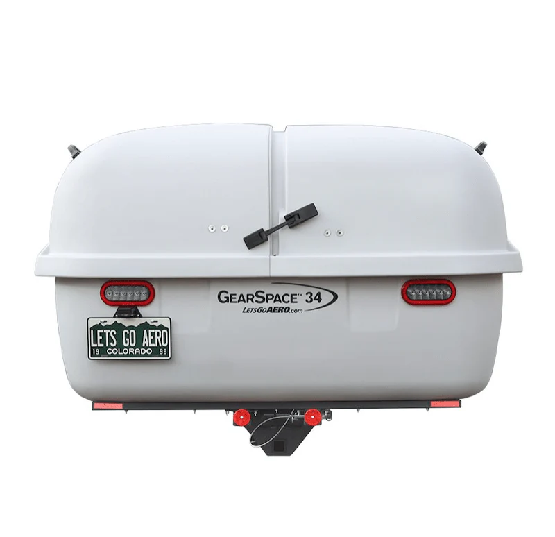 GearSpace Slideout Hitch Cargo Carrier -Light Gray